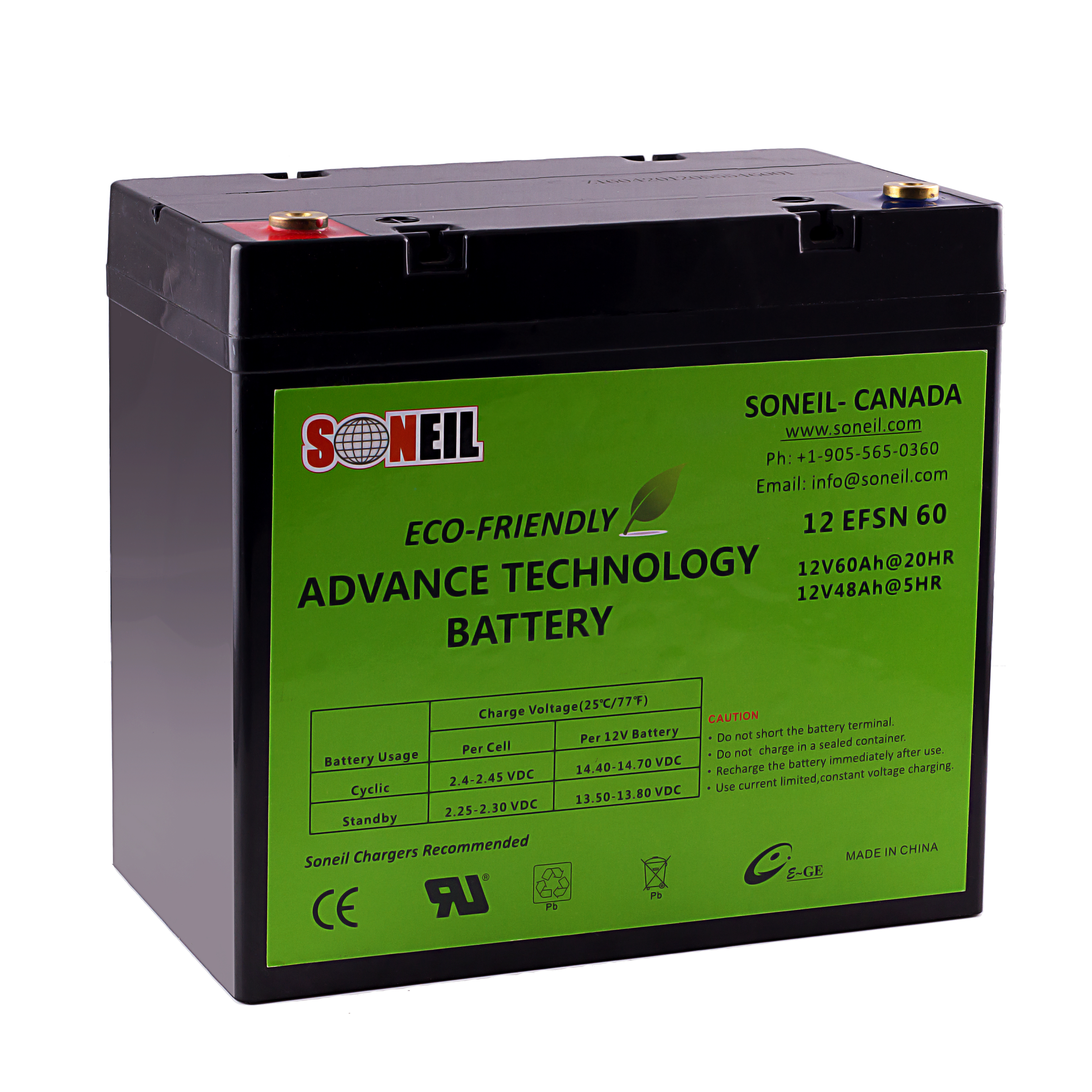 12V 60Ah SiO2 EFSN Battery